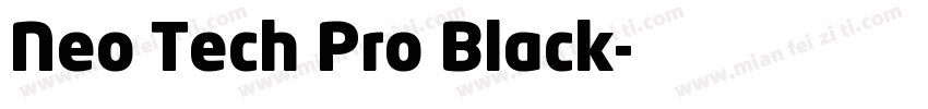 Neo Tech Pro Black字体转换